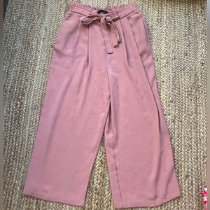 ZARA basic trouser in blush pink